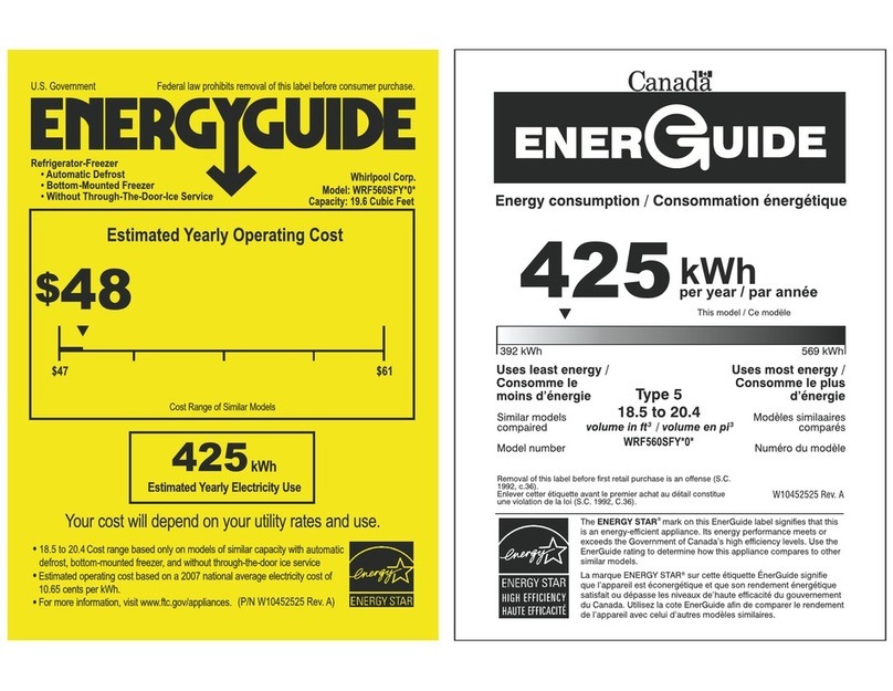 Whirlpool WRF560SFYB Energy guide