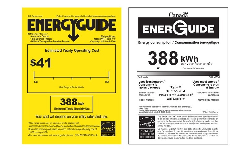 Whirlpool WRT138TFYB Assembly instructions