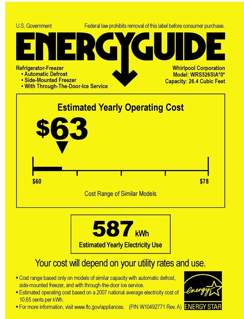 Whirlpool WRS526SIAE Energy guide