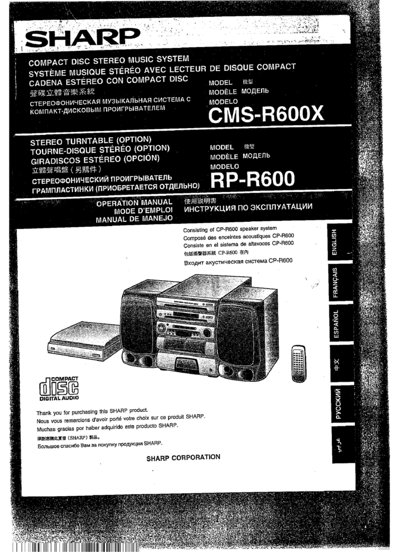 Sharp CMS-R600X User manual