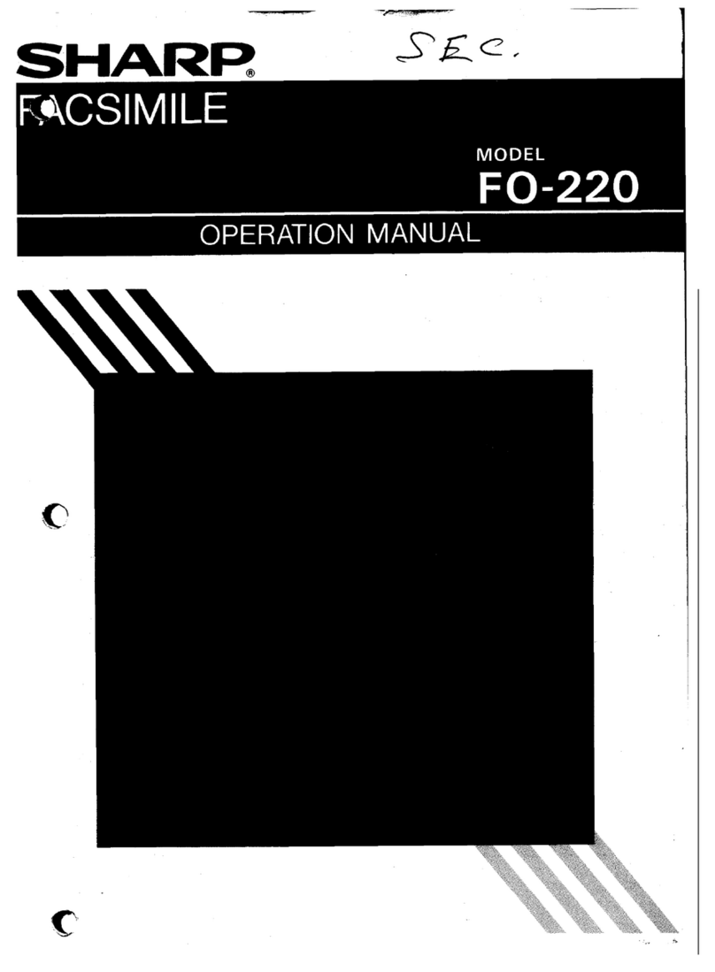 Sharp FO-220 Operation manual