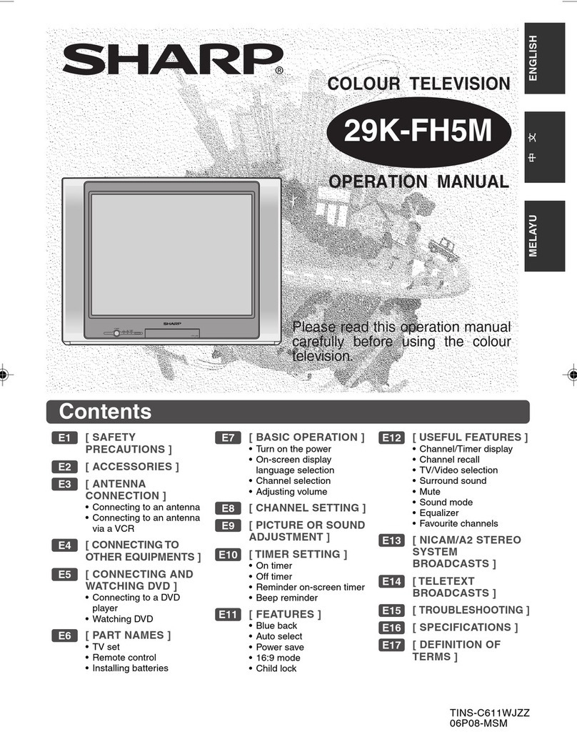 Sharp 29K-FM5M User manual Sharp 29K-FM5M User manual