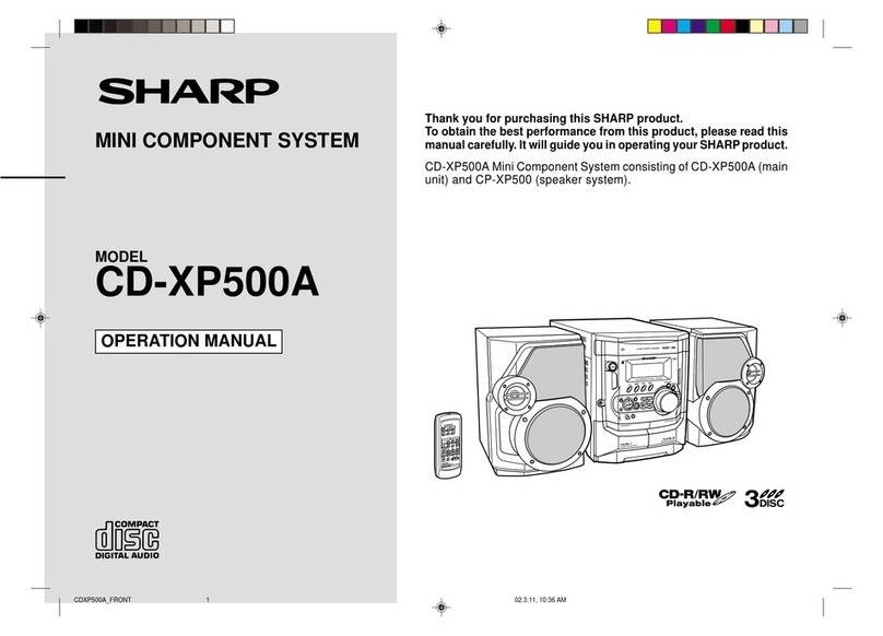 Sharp CD-XP500A User manual