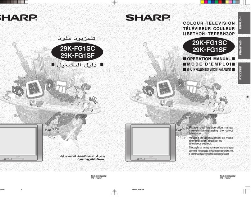 Sharp 29K-FG1SC User manual