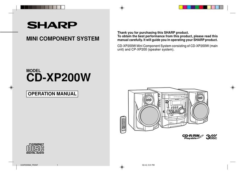 Sharp CD-XP200W Operation manual