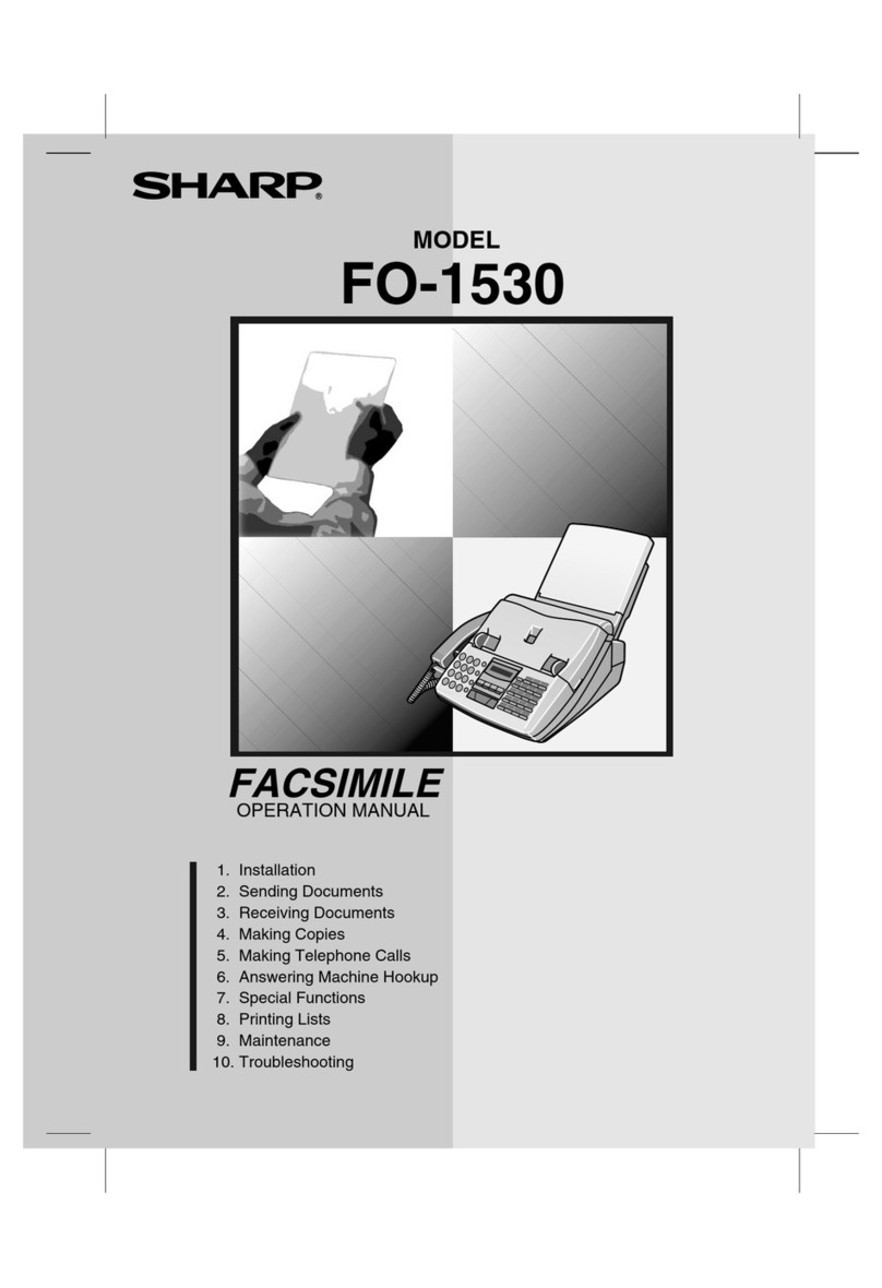 Sharp FO-1530 Operation manual