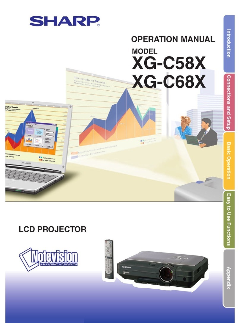Sharp Notevision XG-C58X User manual