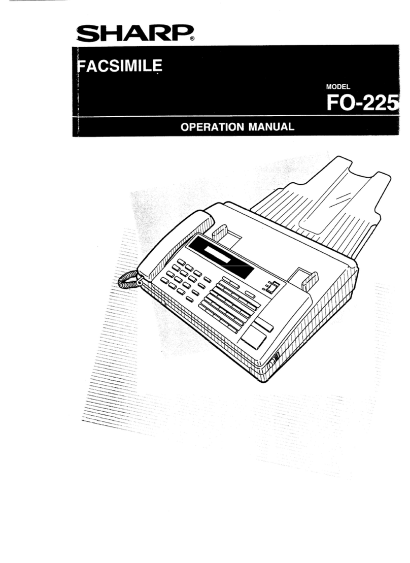 Sharp FO-225 User manual