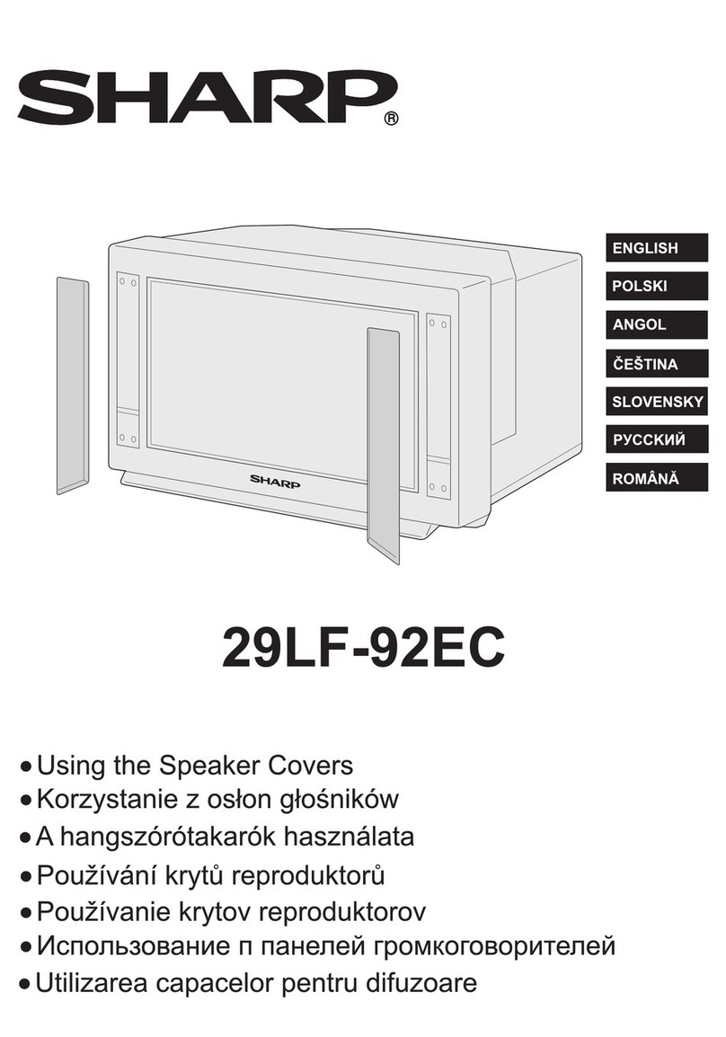 Sharp 29LF-92EC User manual