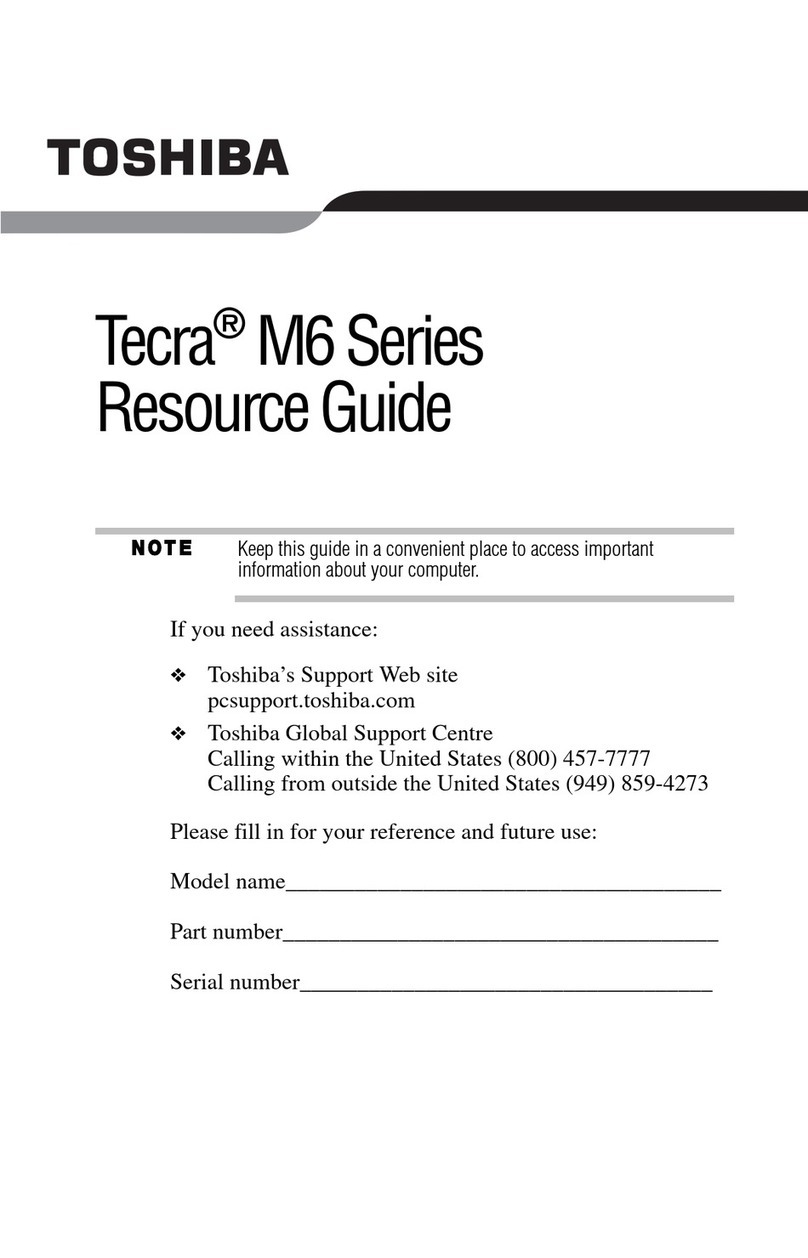 Toshiba Tecra M6-EZ6612 Resource Guide