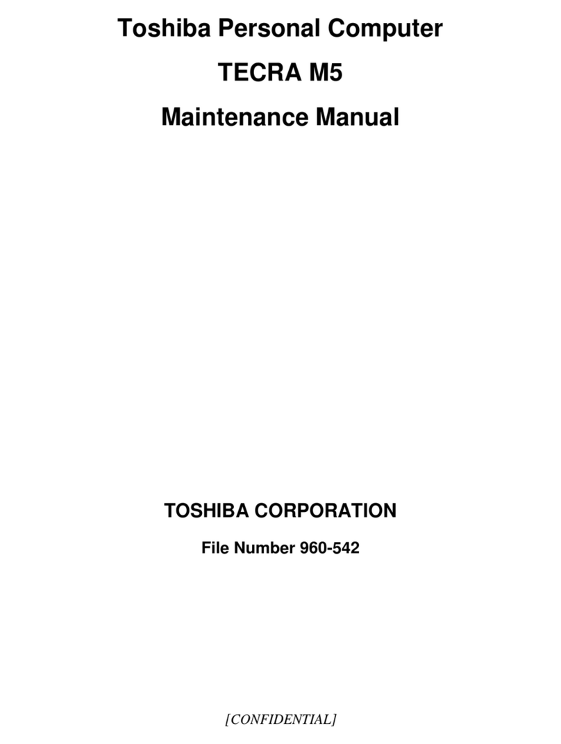 Toshiba TECRA M5 Maintenance manual