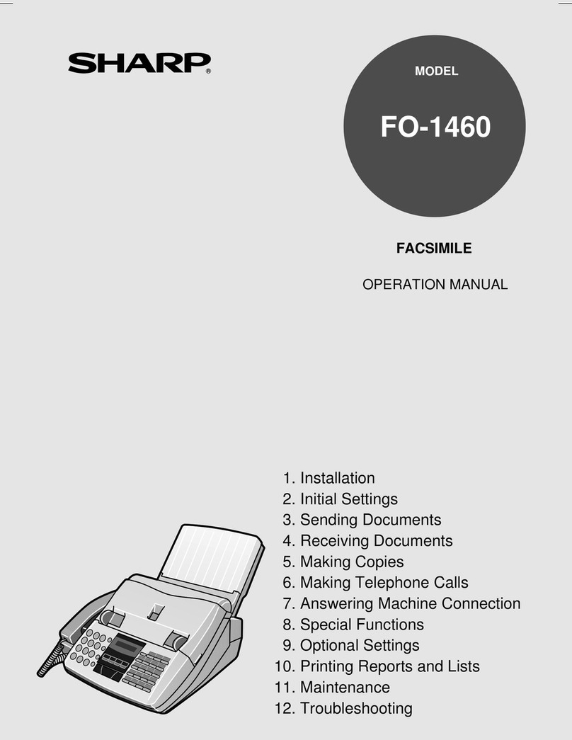 Sharp FO-1460 User manual