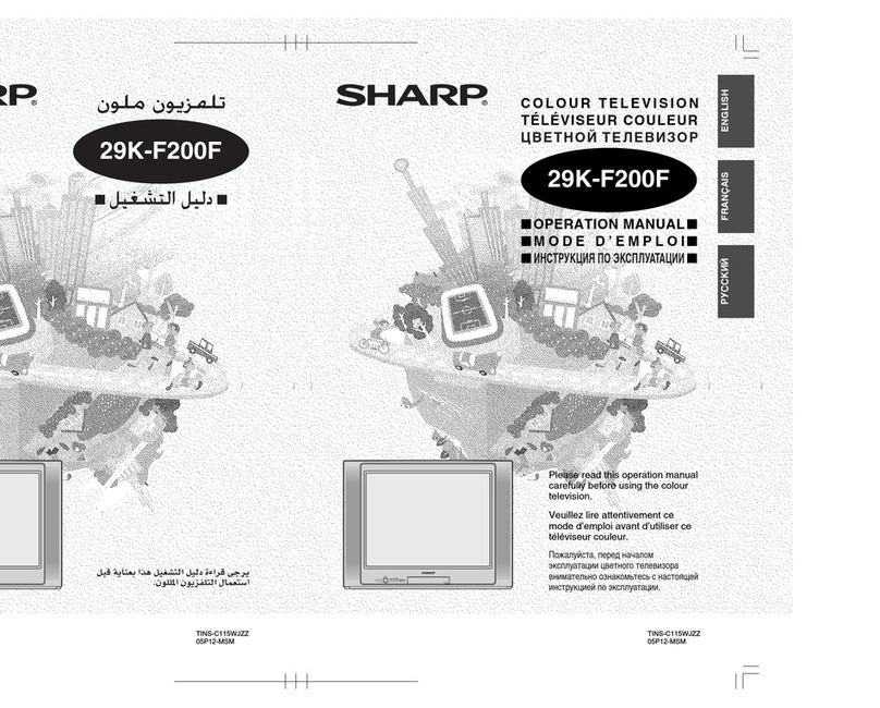 Sharp 29K-F200F User manual