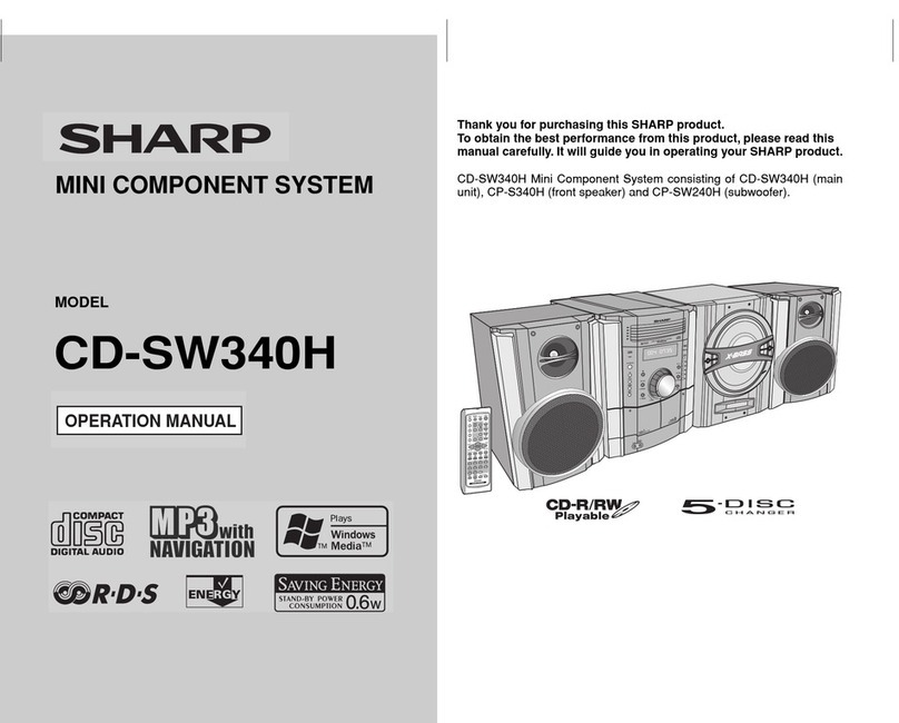 Sharp CD-SW340H User manual