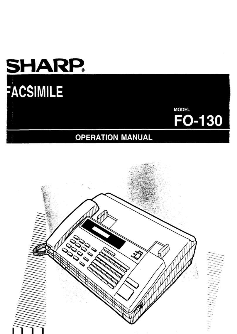 Sharp FO-130 Operation manual