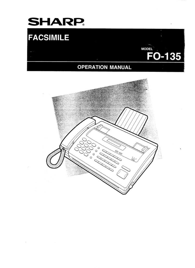 Sharp FO-135 User manual
