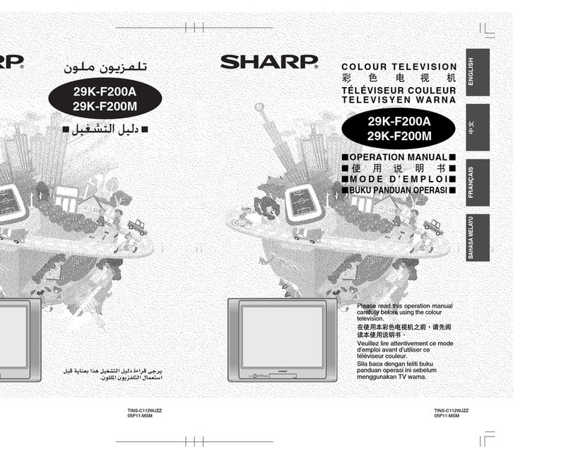 Sharp 29K-F200A User manual