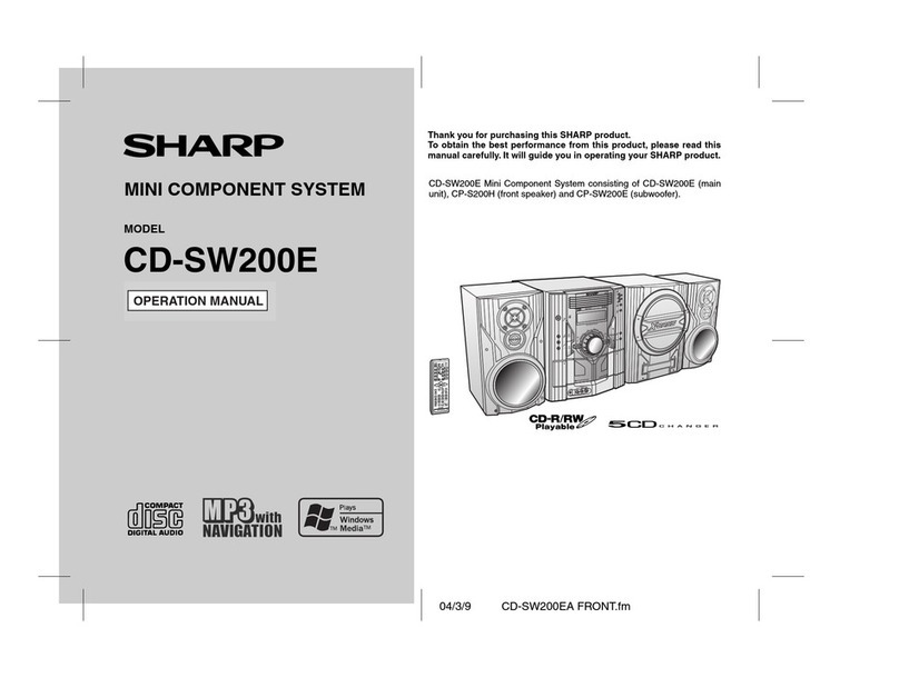 Sharp CD-SW200E User manual