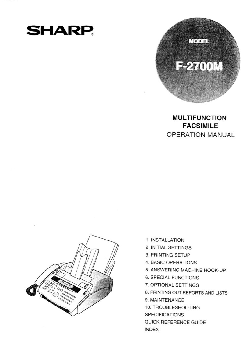 Sharp F-2700M User manual