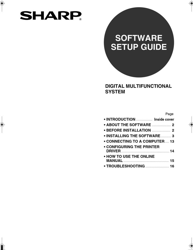 Sharp AR-M256 User manual