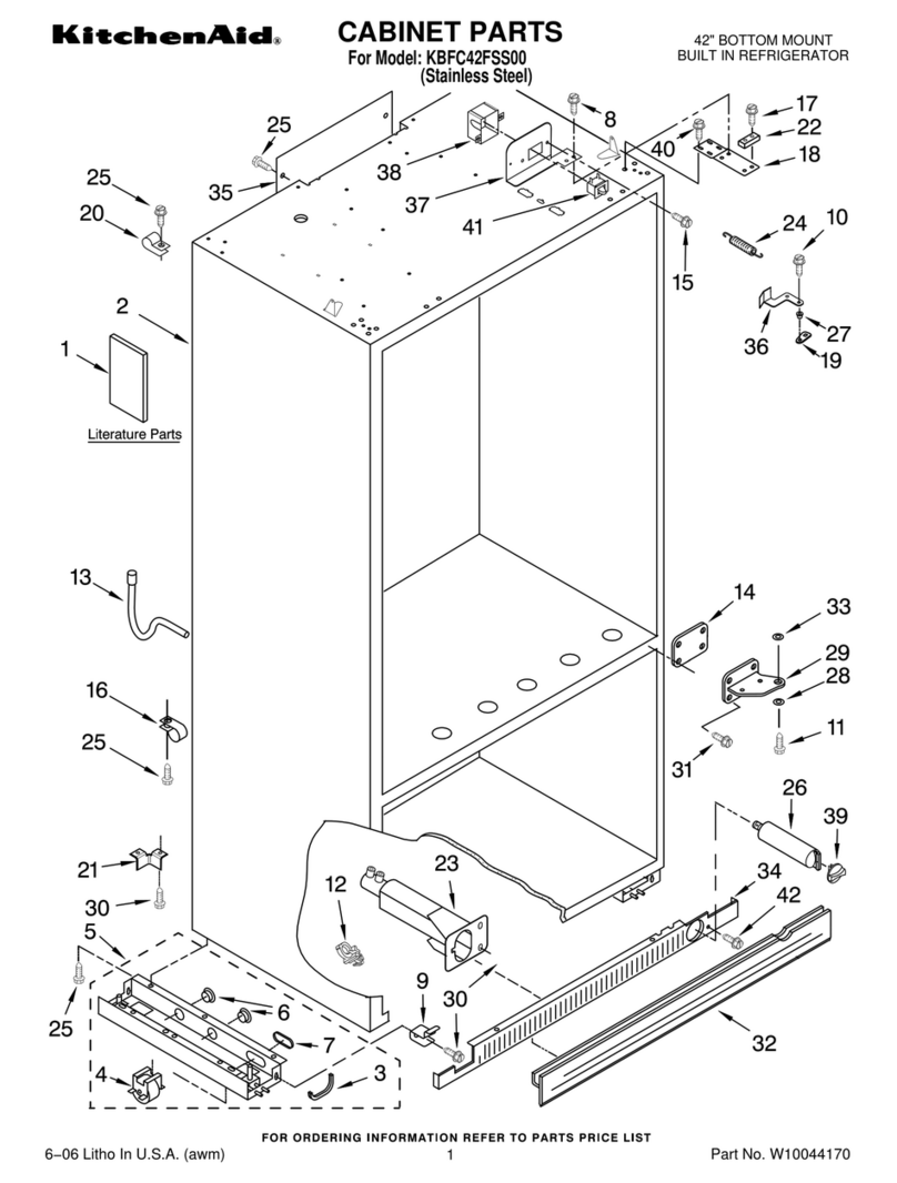 KitchenAid KBFC42FSS00 User manual
