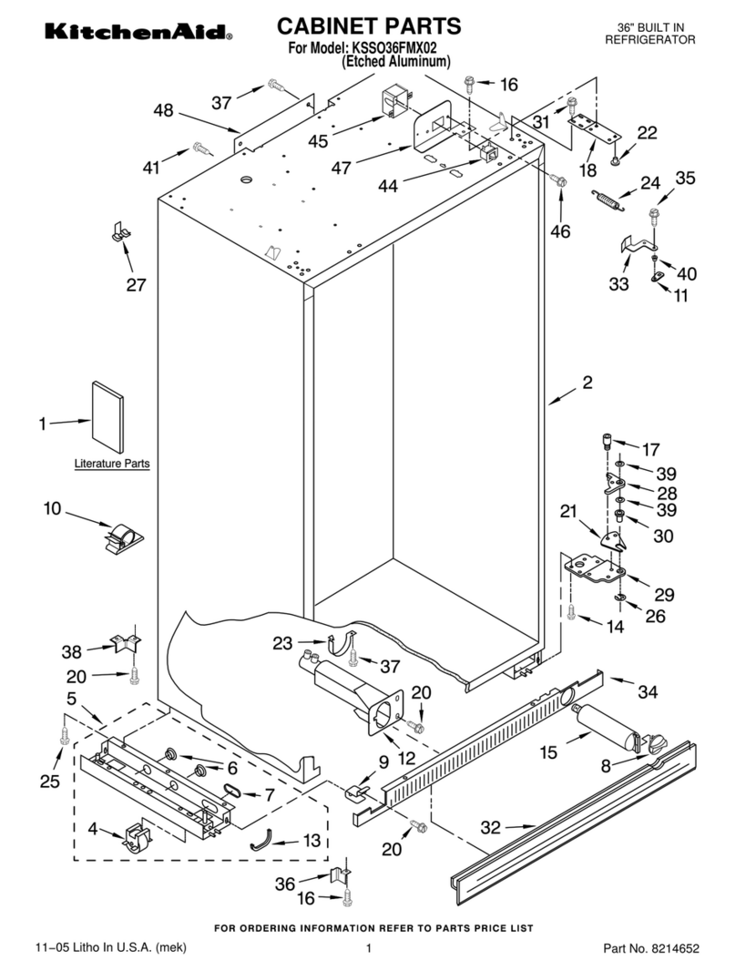 KitchenAid KSSO36FMX02 User manual