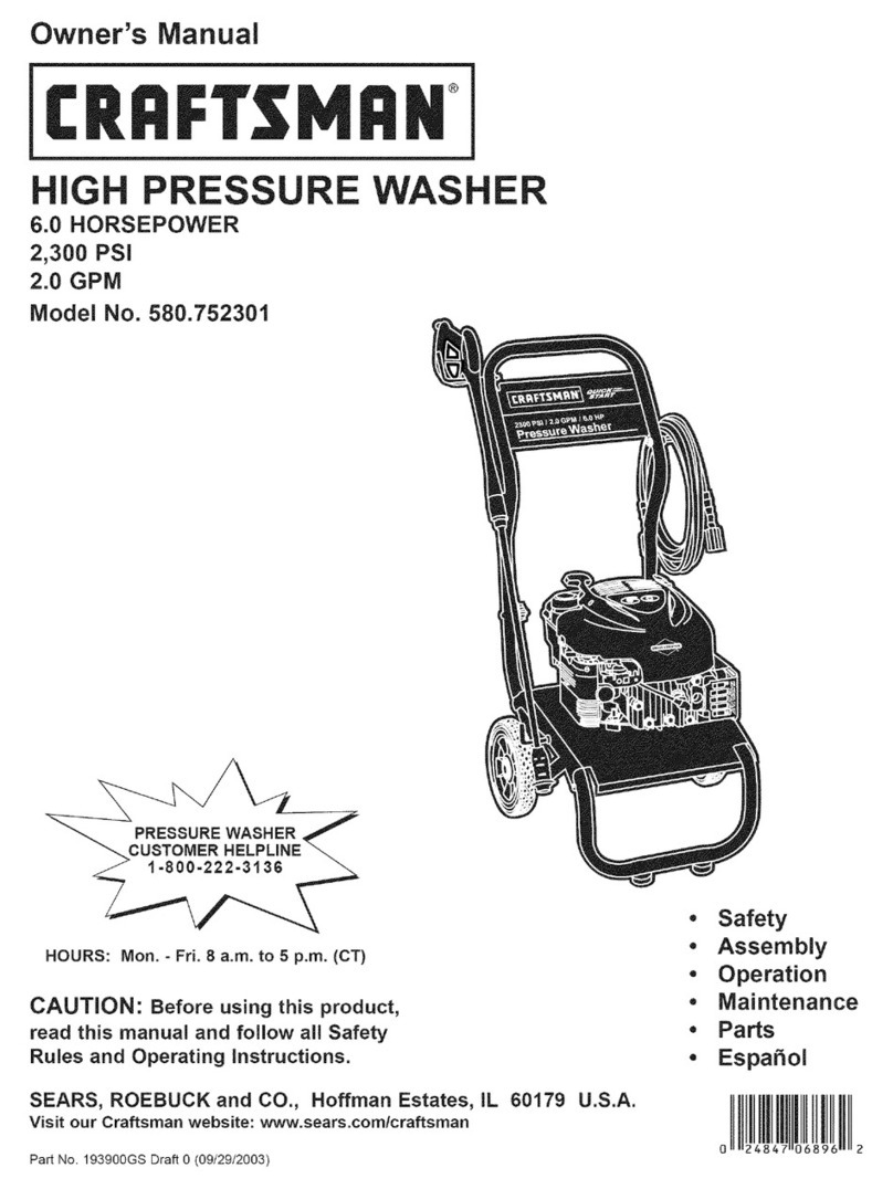 Craftsman 580.752301 owner's manual