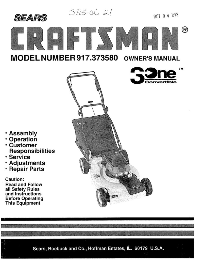 Craftsman 3One 917.373580 User manual