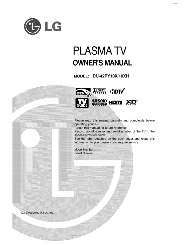 LG DU-42PY10X User manual