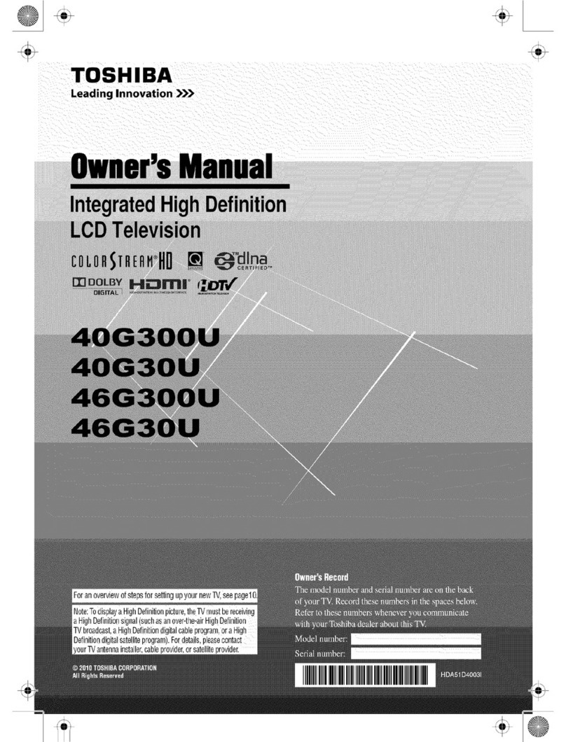 Toshiba 40G300U User manual