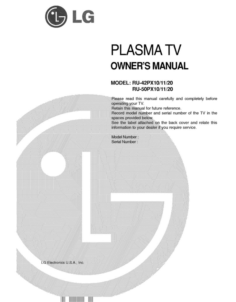LG RU-42PX10 User manual