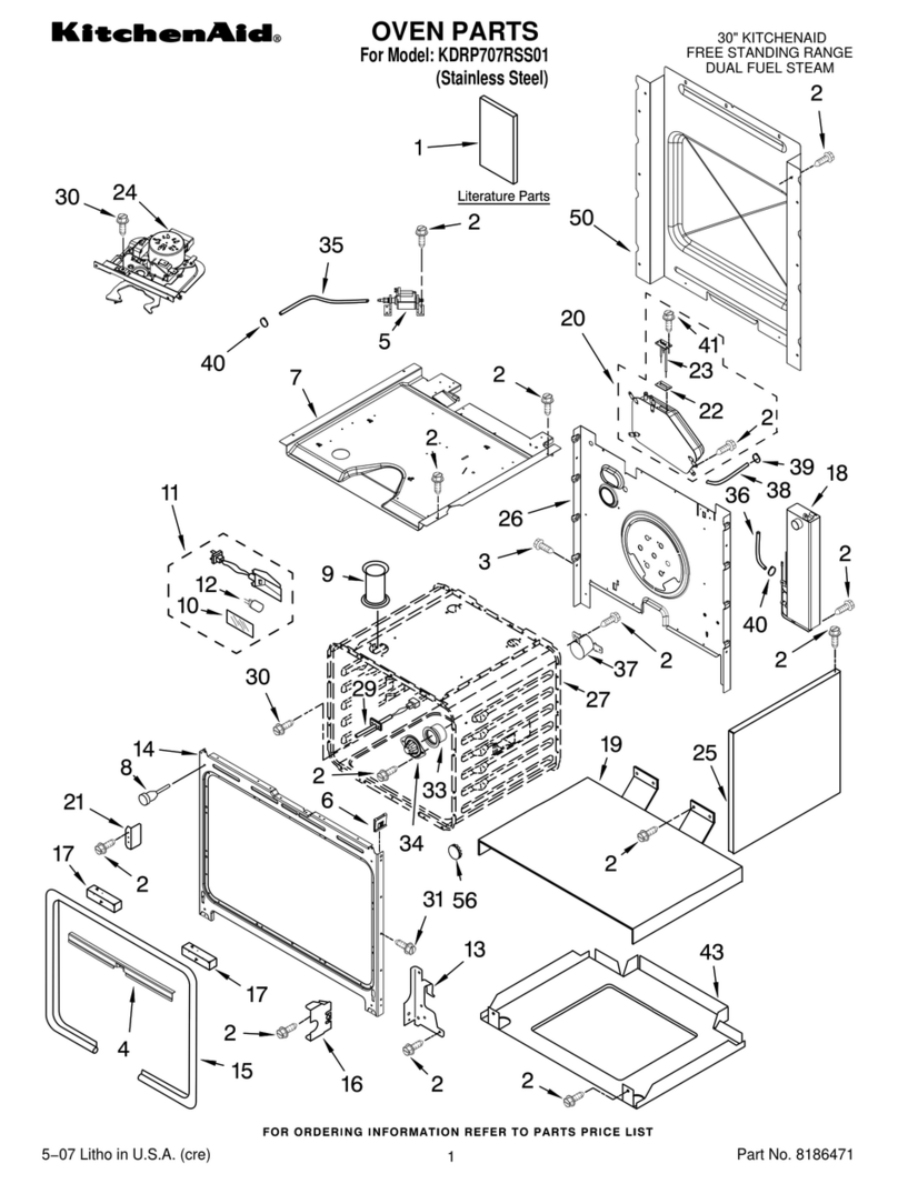 KitchenAid KDRP707RSS01 parts list