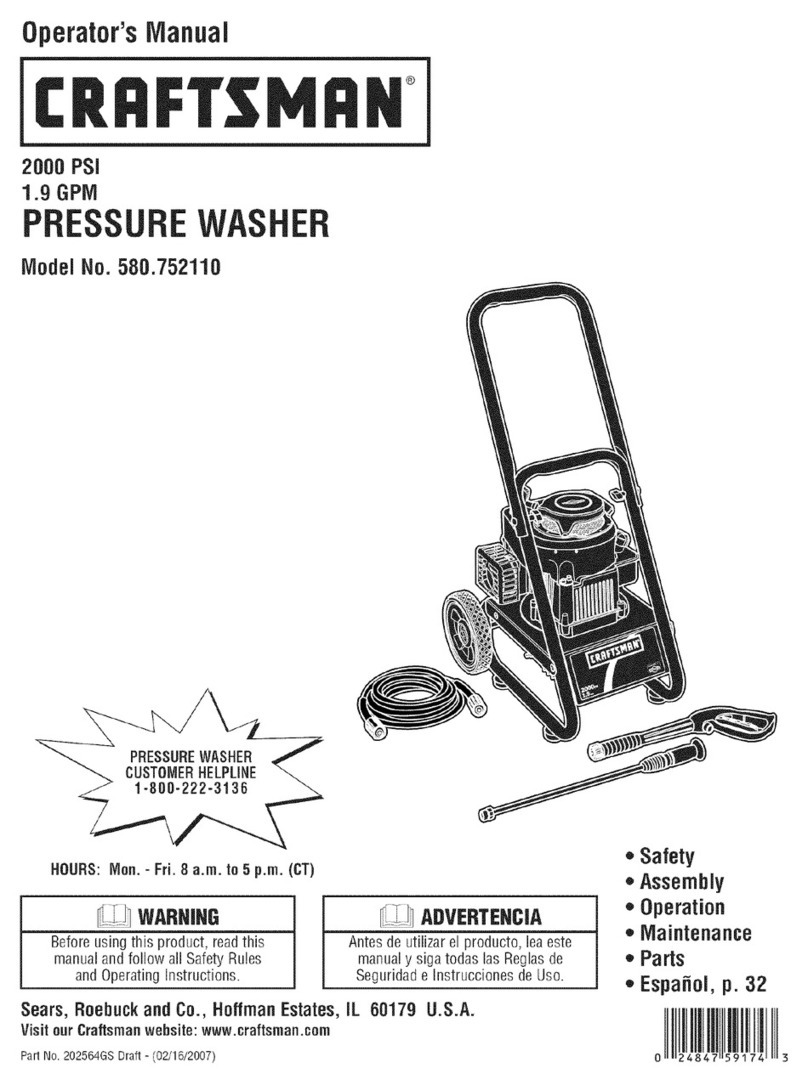 Craftsman 500.752110 User manual