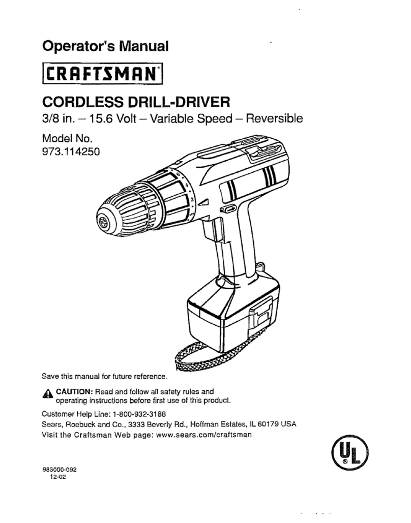 Craftsman 973.114250 User manual