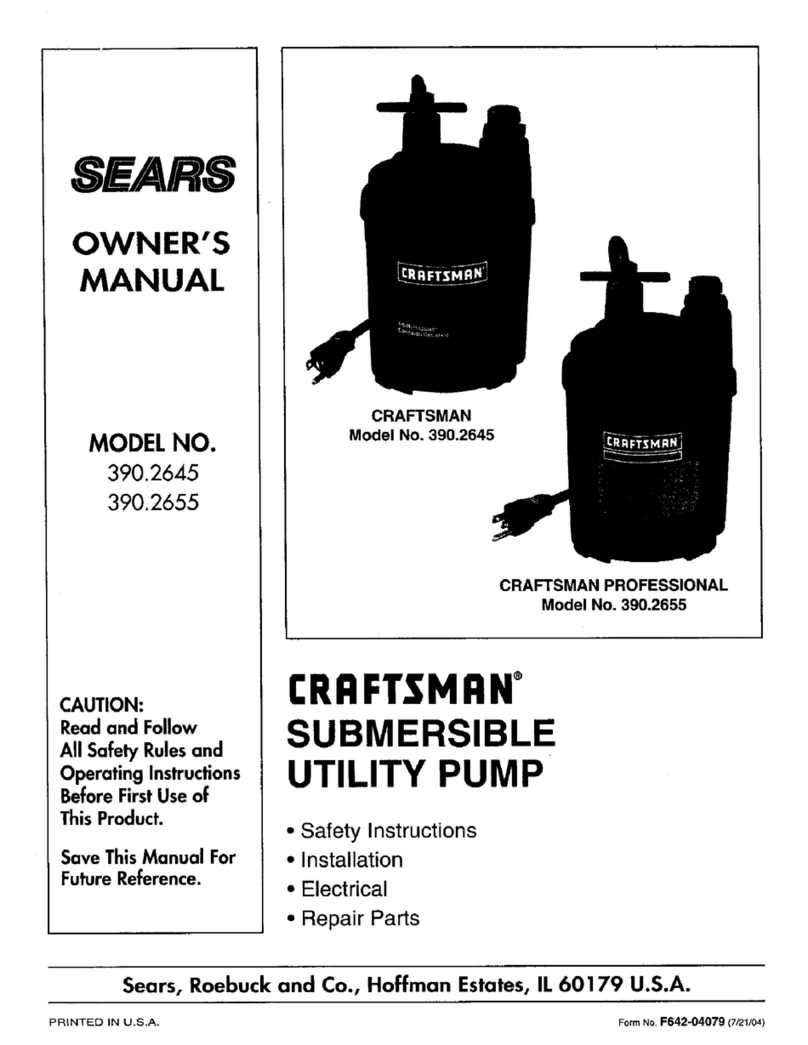 Craftsman 390.2655 owner's manual