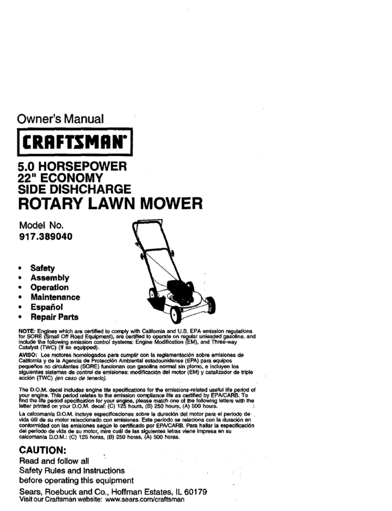 Craftsman 917.389040 User manual