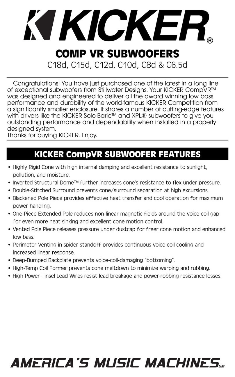 Kicker Comp VR C18d manual