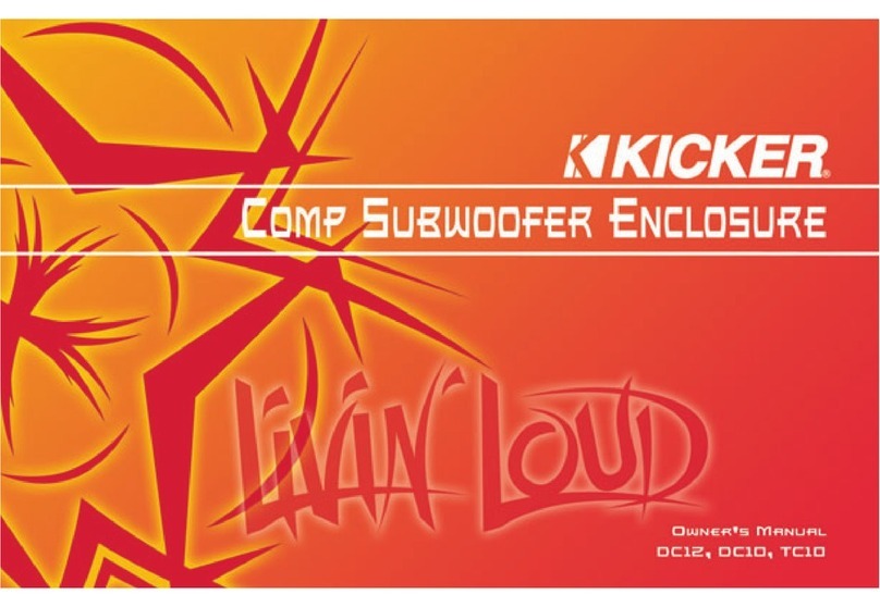 Kicker Comp DC12 owner's manual