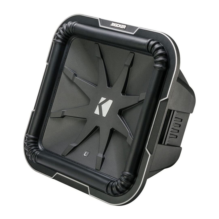Kicker Solo-Baric L7-Series User manual
