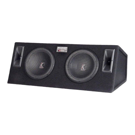 Kicker SS1000 User manual Kicker SS1000 User manual