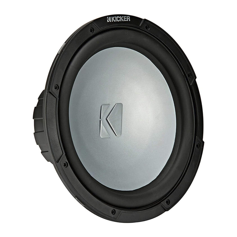 Kicker KM10 User manual Kicker KM10 User manual