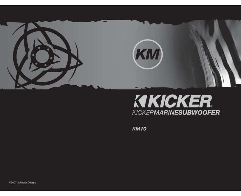 Kicker KM10 User manual