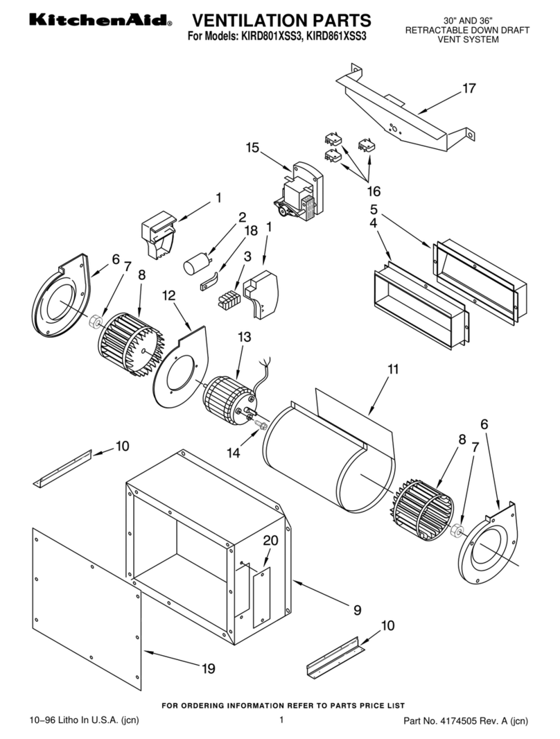 KitchenAid KIRD801XSS3 parts list
