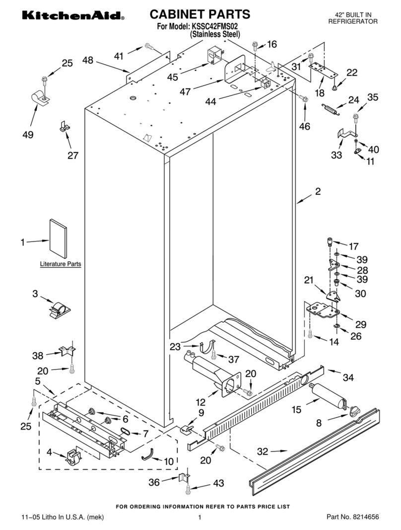 KitchenAid KSSC42FMS02 User manual
