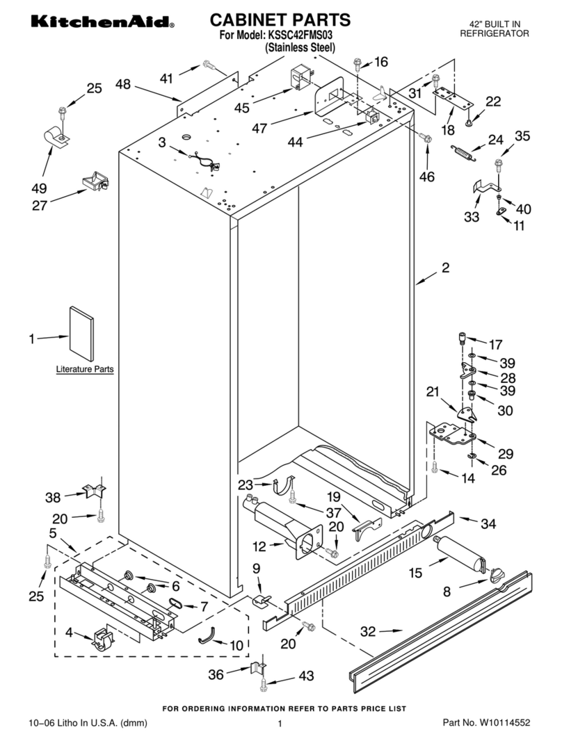 KitchenAid KSSC42FMS03 User manual