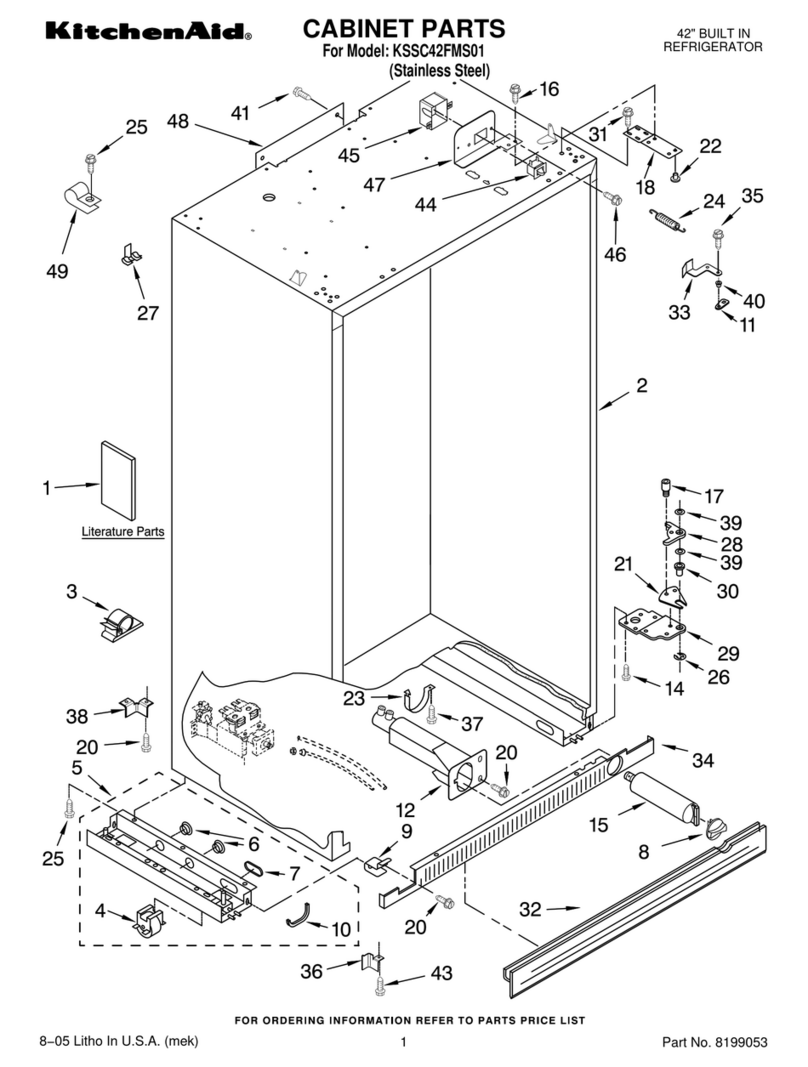 KitchenAid KSSC42FMS01 User manual