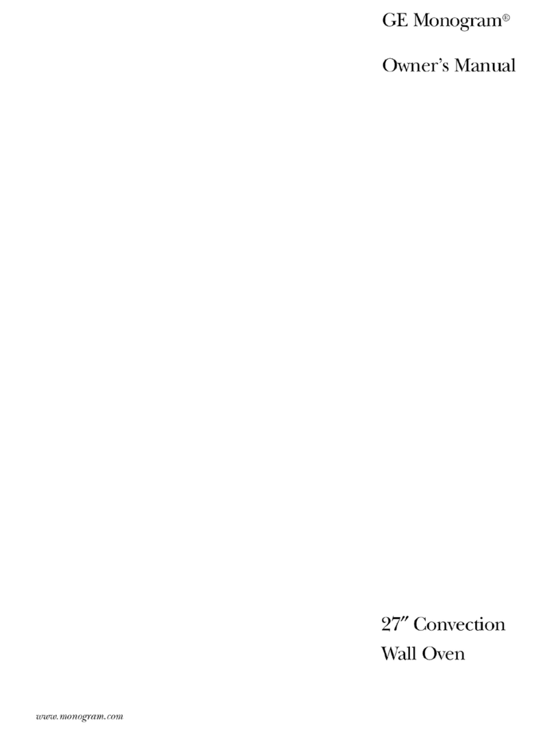 GE Monogram Refrigerator User manual