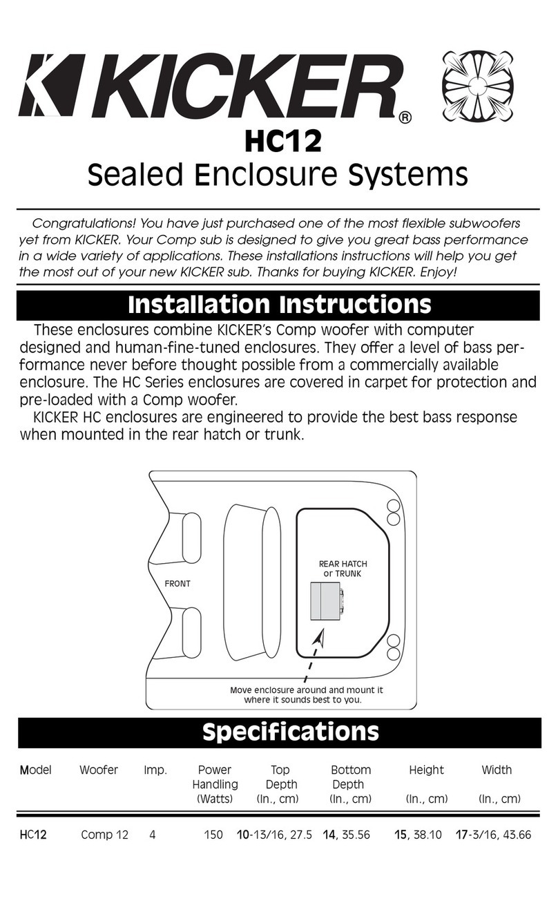 Kicker HC12 installation instructions