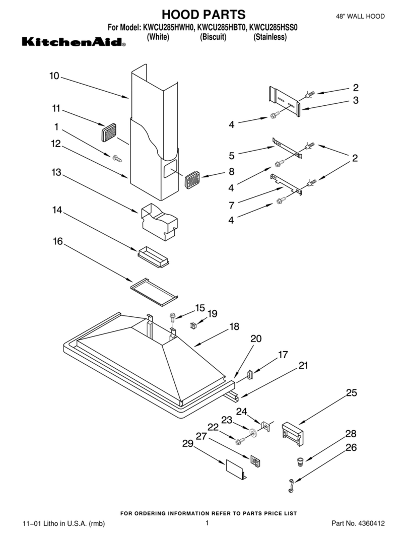 KitchenAid KWCU285HBT0 User manual