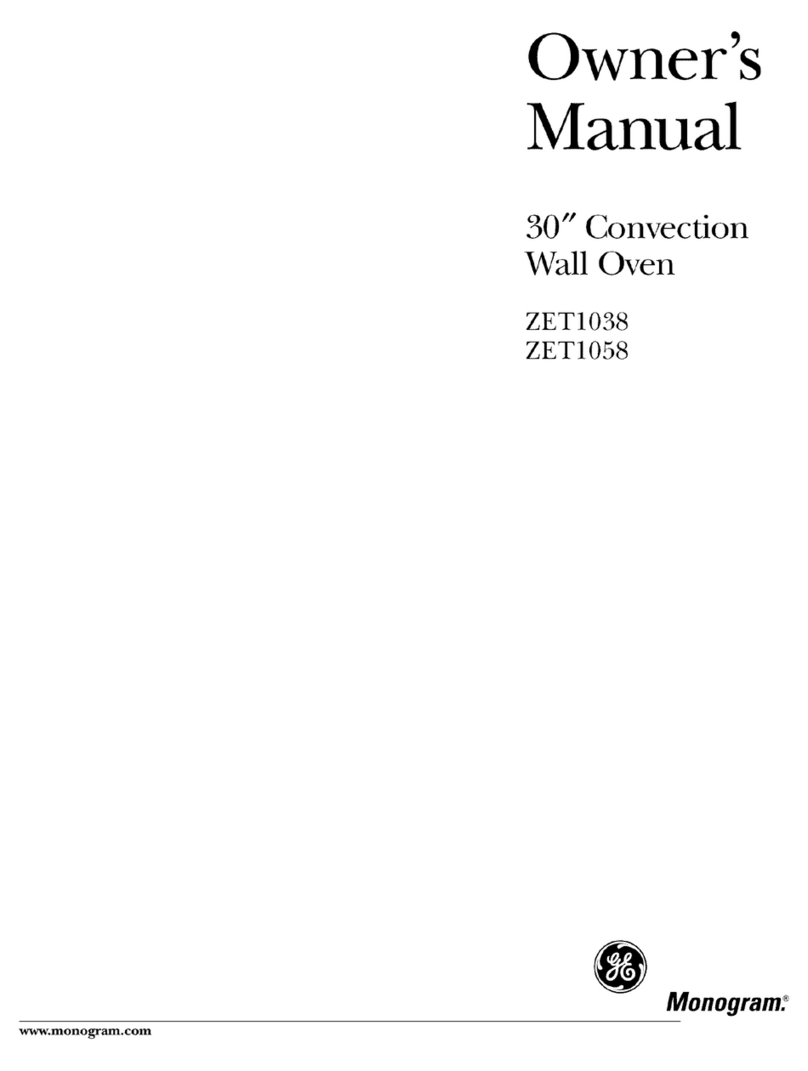 GE Monogram ZET1038 User manual